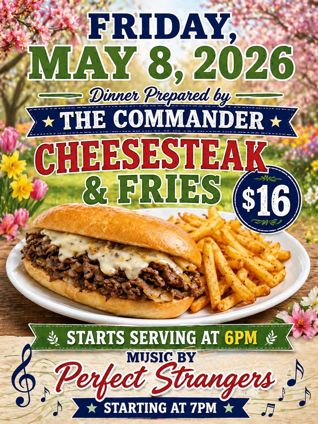 cheesesteak dinner May