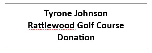 Tyrone Johnson Rattlewood Golf Course Donation